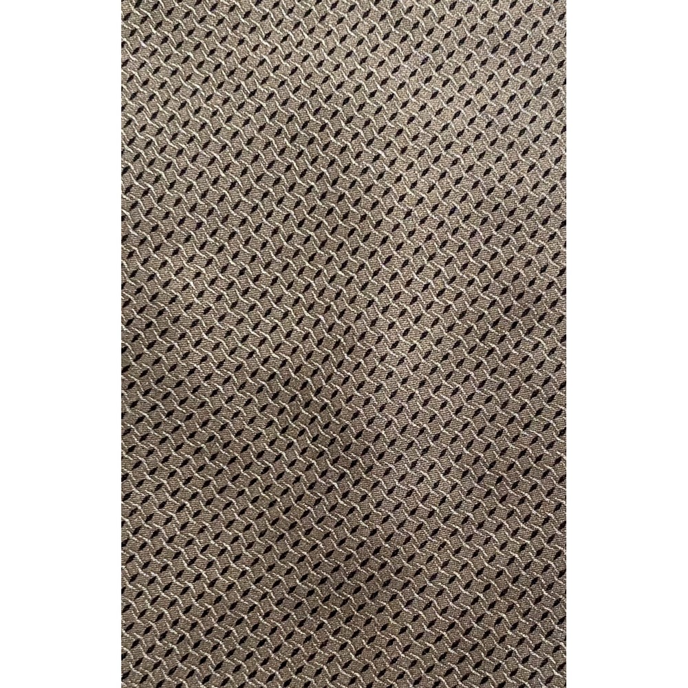 Mens Vintage 90s RBM Classic Necktie Tie 100% Silk Geometric Black Gray